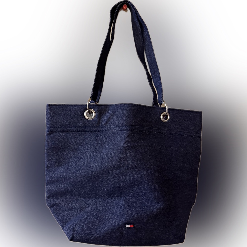 Tommy Hilfiger denim tote with shoulder straps